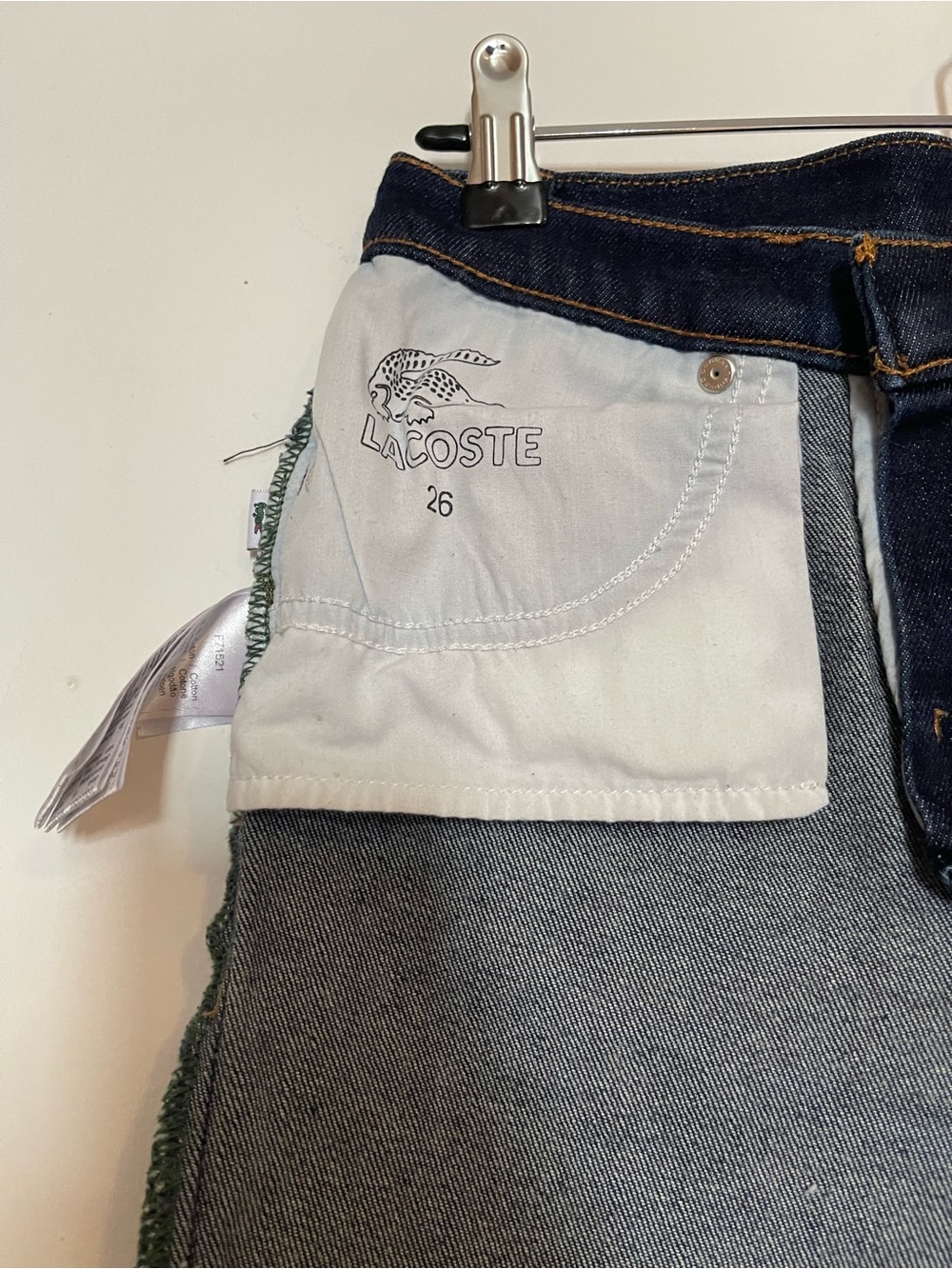 Lacoste Women's Dark Blue Slim Fit Jeans- Sz 26 - Picture 7 of 9